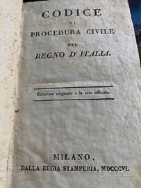 Libro antico meta 1800 ,Codice Napoleonico