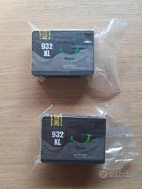 set 2 cartucce stampante HP 932 XL black