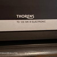 Thorenz TD  126 MKIII electronic con braccio SME