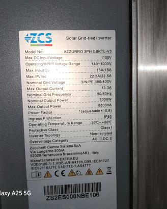 INVERTER AZZURRO ZUCCHETTI
