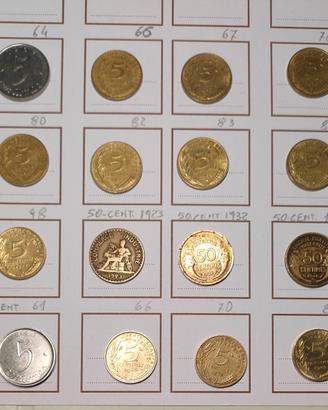 🇫🇷 Lotto 25 Monete Francesi STORICHE (1914-1998)