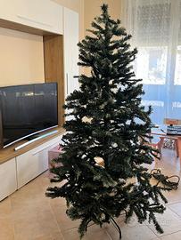 Albero di natale leggermente innevato 180cm