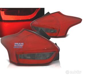 FANALI FORD FOCUS 3 HATCHBACK 14- BAR LED ROSSO AF