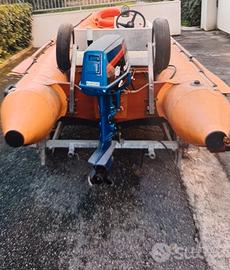 gommone carrello motore  