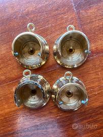 Supporti ottone bastone diam3.5 da muro