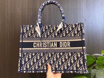 Borsa tote grande Dior Christian Oblique