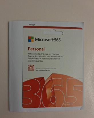 microsoft 365 personal (1 anno)