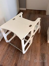 Torretta montessoriana che diventa tavolino ette t