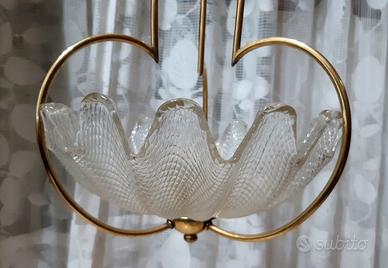 BAROVIER Murano lampadario a sospensione 1930/40