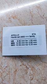 set lancette per movimento ETA 