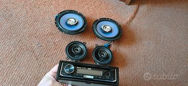 impianto audio completo Fiat punto sporting 