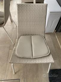 16 sedie da esterno EMU usate + 2 tavoli gratis