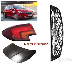 Opel Astra K frontale cofano fanale parafango box