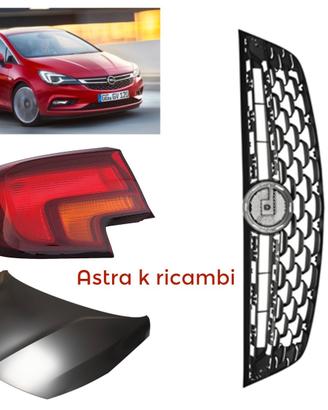 Opel Astra K frontale cofano fanale parafango box