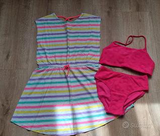 Set mare costume copricostume vestito 12/13 anni