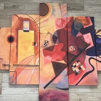 Quadro astratto moderno 5 pannelli – stampa su tel