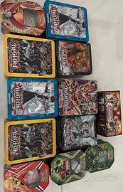 LOTTO 11 TIN/SCATOLE Yu-Gi-Oh! + Pokémon