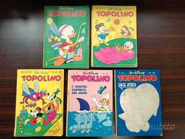 Lotto 5 Fumetti Topolino Vintage (Anni 70 e 80)