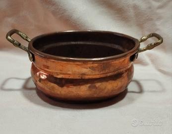 Portasapone antico di rame da appoggiare 