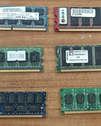 Lotto RAM - DDR DDR2 DDR3 PC3200 PC2-6400 ECC Reg.
