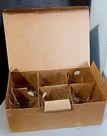 Set 6 bicchieri cristallo Boemia