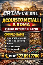Acquistiamo metalli a Roma pagamento immediato