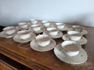 Servizio caffè 12 tazzine vintage Czechoslovakia