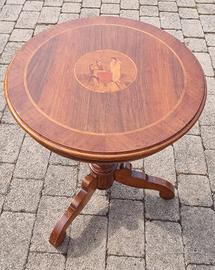 Tavolino classico noce intarsiato