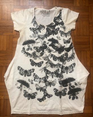 Maxi maglia farfalle