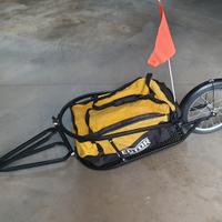 carrello monoruota per bici traino 