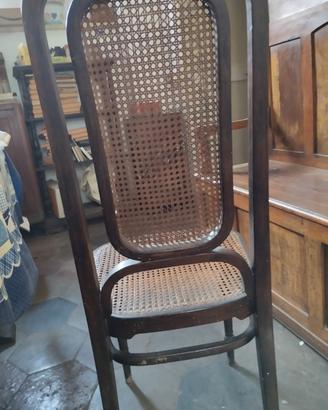  sedie antiche design legno e paglia 7 particolari