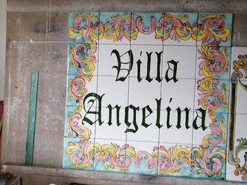 Maioliche decorate scritte logo casa lavoro vietri