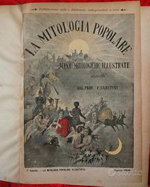 Antico libro La Mitologia popolare 1896 vi