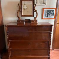 Cassettiera Antica in Vero Legno 4 Cassetti
