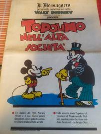 2Topolino Disney fumetto supplemento il Messaggero
