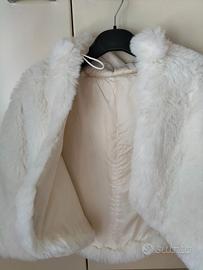 Mantella di pelliccia ecologica, bimba età 3/4/5 a