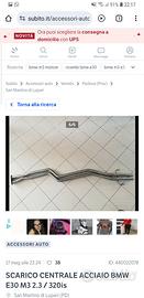 SCARICO CENTRALE ACCIAIO BMW E30 M3-2.3/ 320is