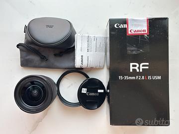 Canon RF 15-35mm F2.8 L IS USM + scatola accessori