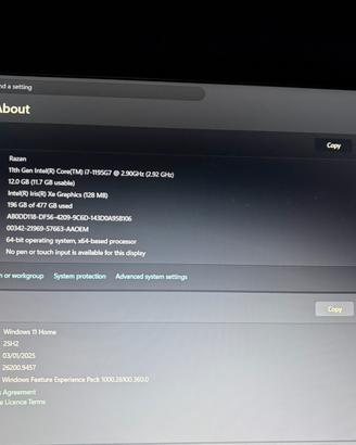 HP laptop generazione 11