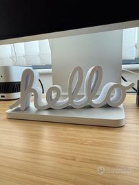 Scritta "hello" in stile Apple