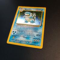 CARTA POKEMON BLASTOISE SET BASE 2/102 IT EXC HOLO