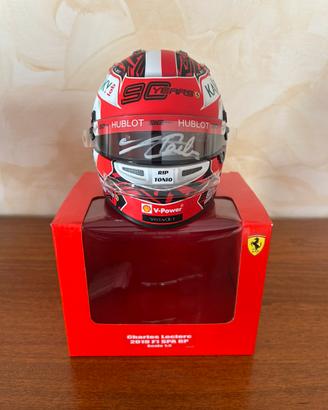 Casco Leclerc 1/2 Spa 2019 autografato