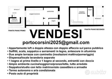 Loft su due livelli con 2 ampie terrazze
