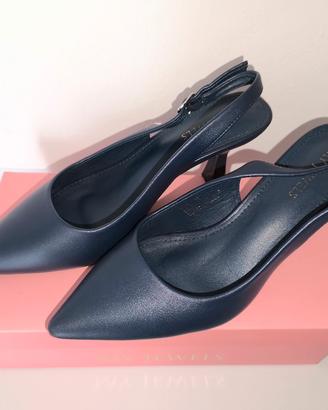 Slingback colore blu navy