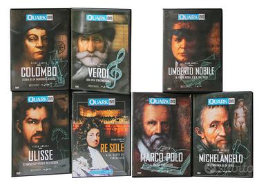 Lotto di 7 DVD Collezione Quark con Piero Angela