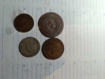 lotto 4 pz monete antiche portoghesi 