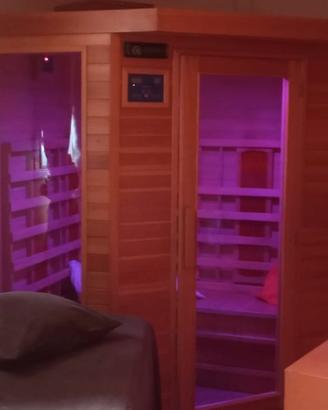 Sauna infrarossi angolare 4 posti