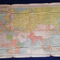 Cartina geografica Eurasia-Europa -Asia-Africa-Oce