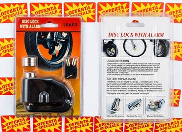 Lucchetto Antifurto Moto/Bici con Allarme LK603