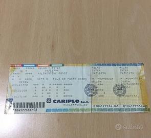 Biglietto Milan - Inter 1996